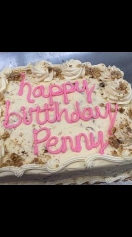 Pink Lettering Cupcake