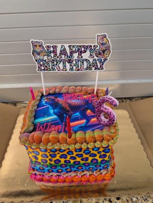 Cat Topper Celebration Cake